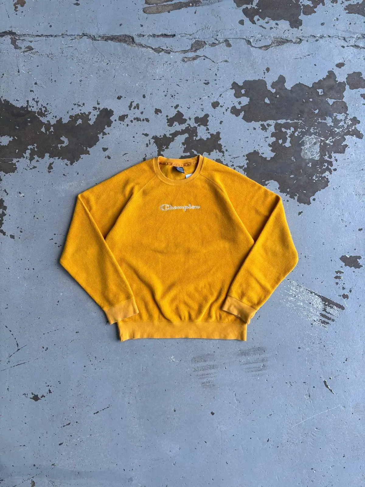 Champion Yellow Crewneck Sweatshirt