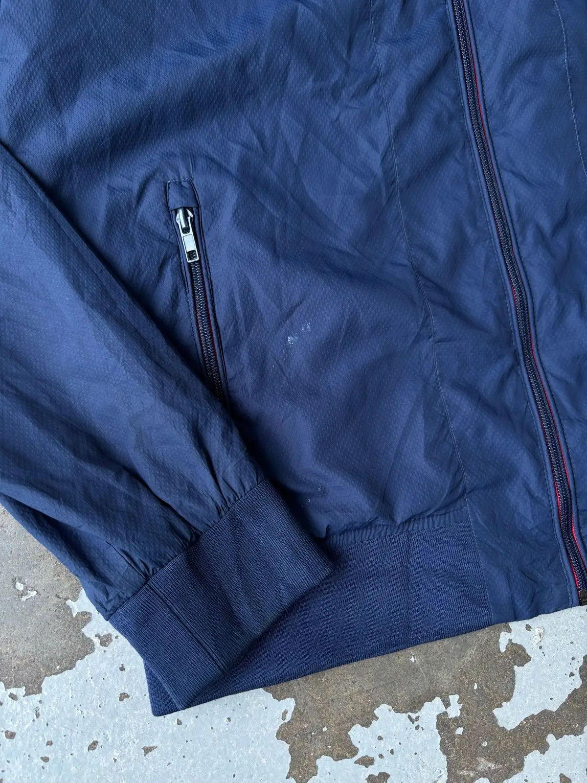 Superdry Navy Zip-Up Lightweight Jacket