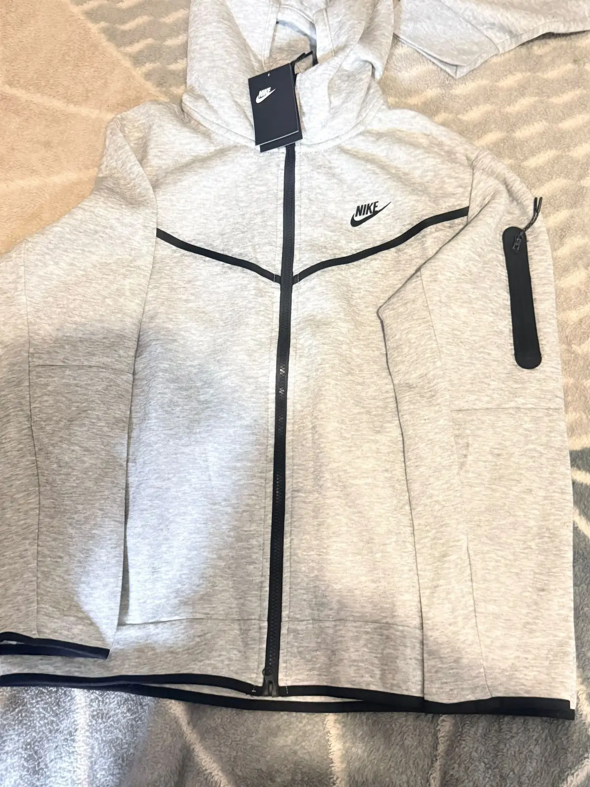 Nike Tech Fleece Grey Zip Hoodie