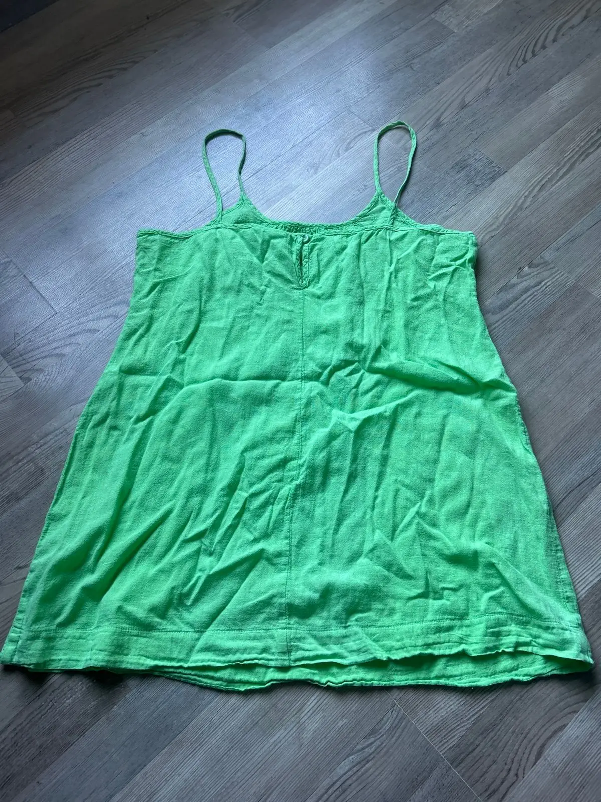 Green Spaghetti Strap Top