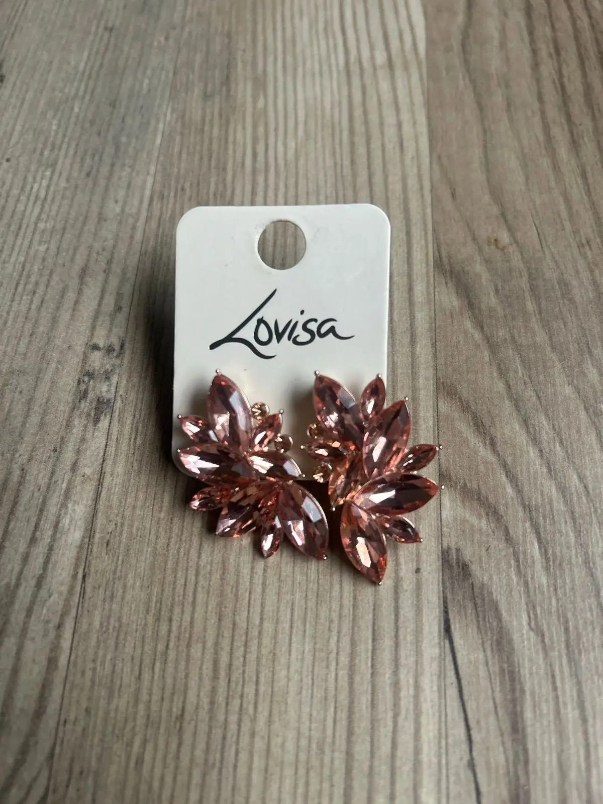 Lovisa Rose Crystal Cluster Earrings