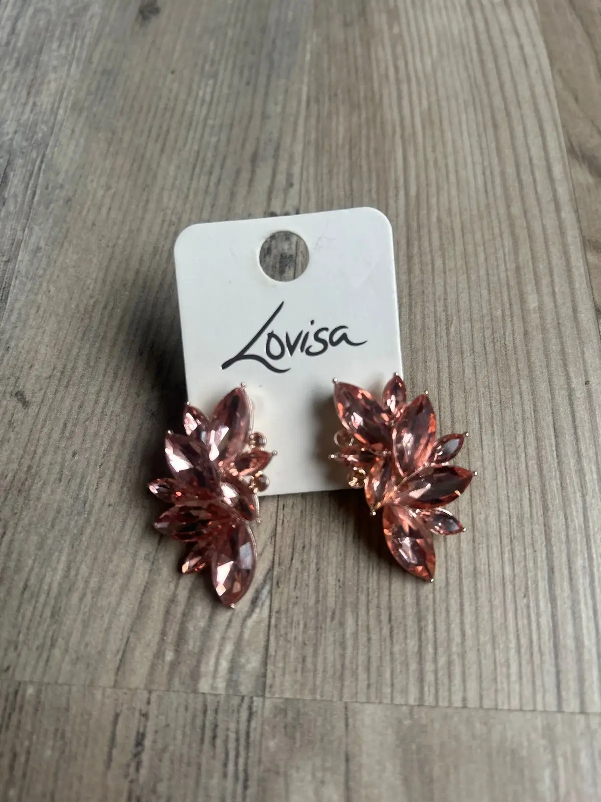 Lovisa Rose Crystal Cluster Earrings