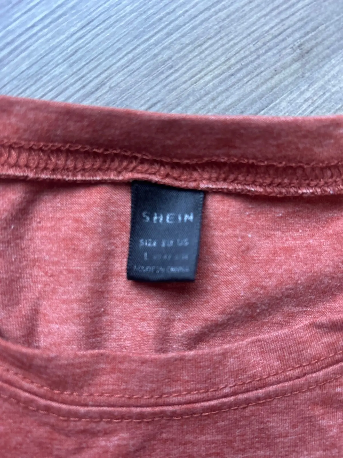 Shein Terracotta Crop Top