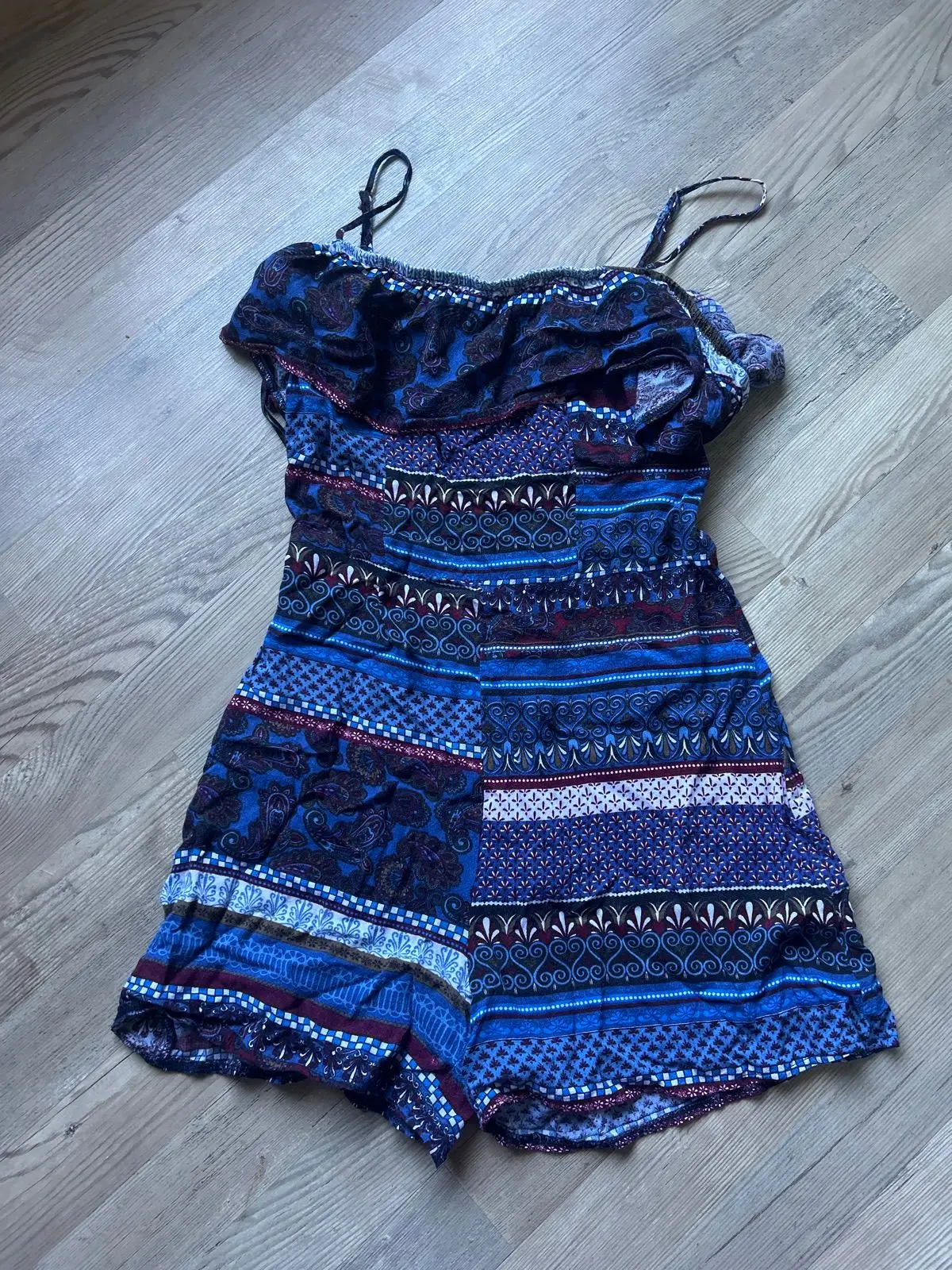 Mr Price Blue Patterned Playsuit