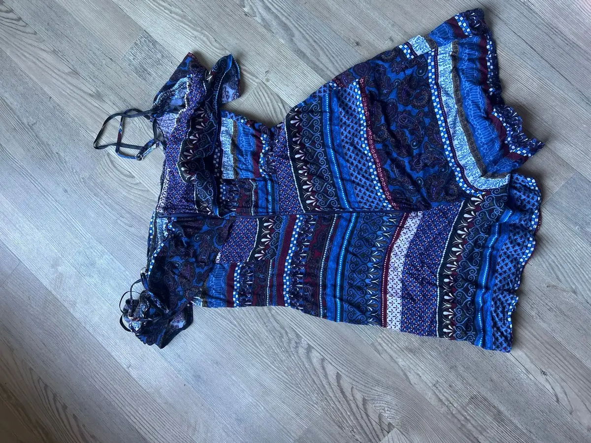 Mr Price Blue Patterned Playsuit