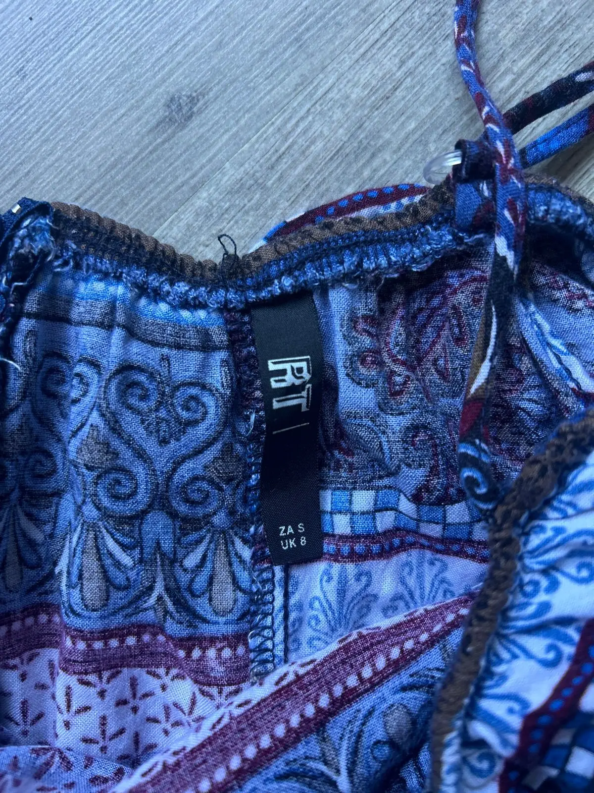 Mr Price Blue Patterned Playsuit