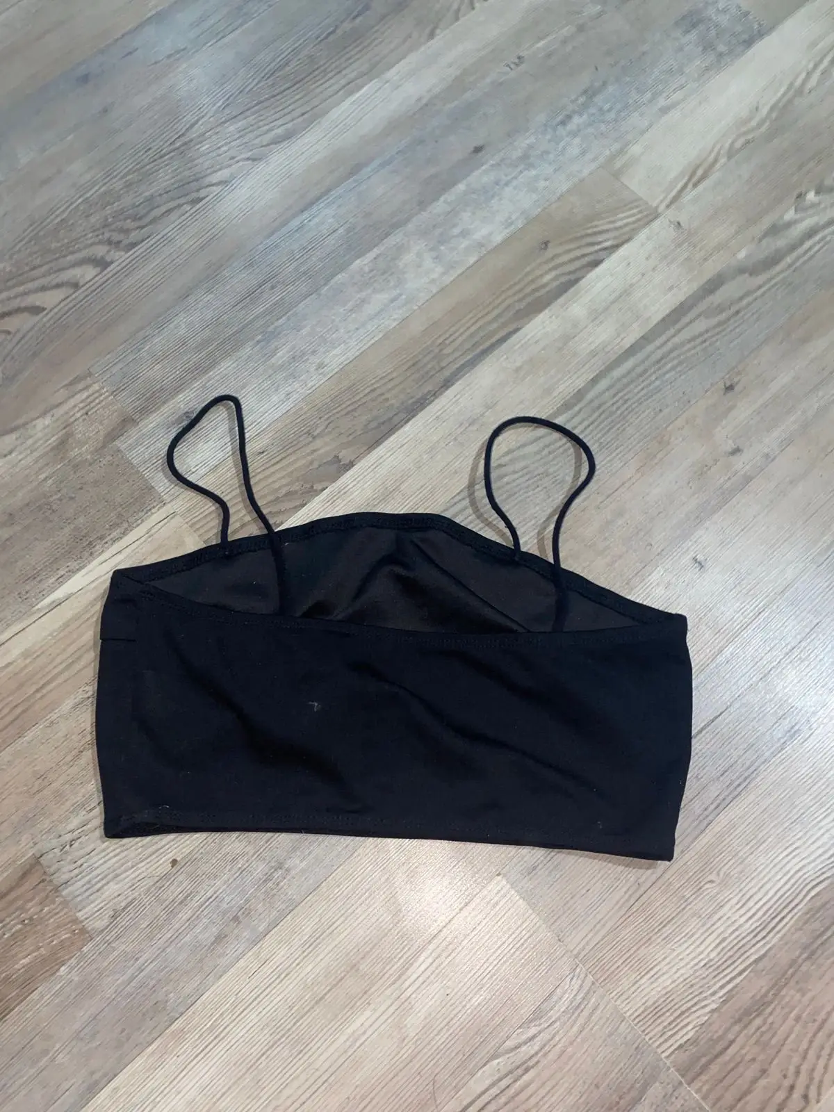 Shein Black Spaghetti Strap Crop Top