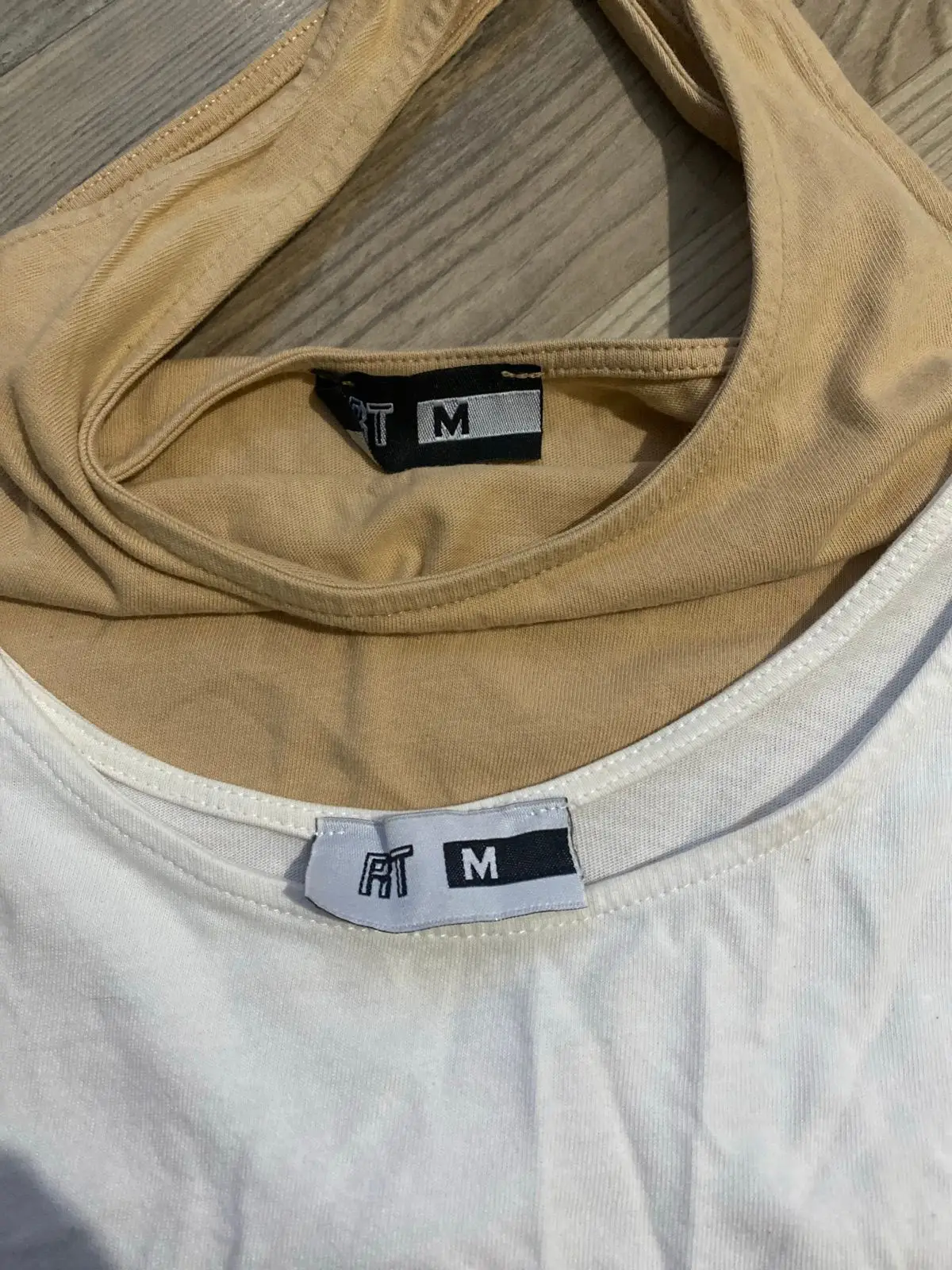 Beige Crop Tank Top