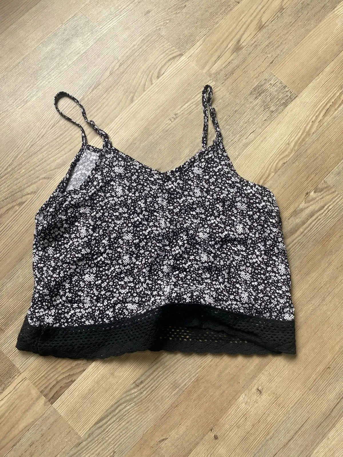Mr Price Black Floral Camisole Top