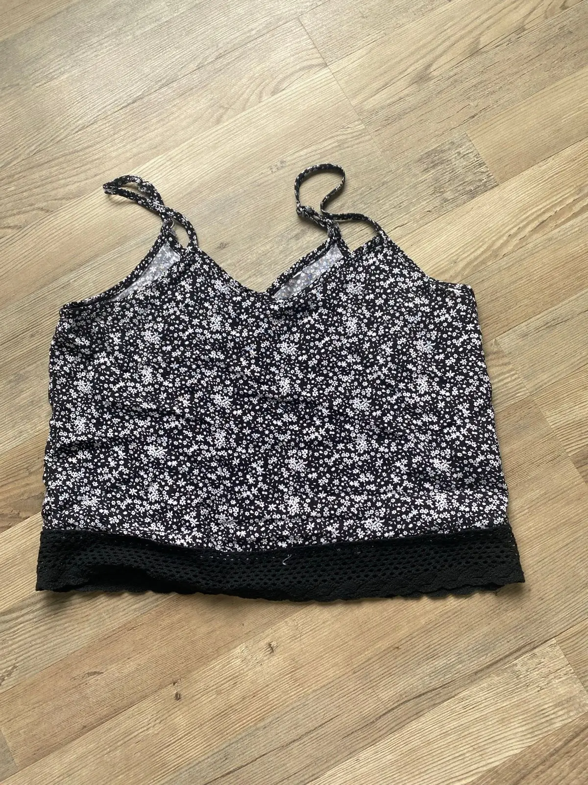 Mr Price Black Floral Camisole Top