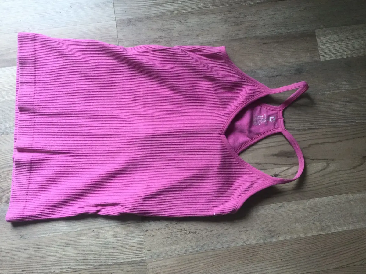 Totalsports Ribbed Pink Tank Top