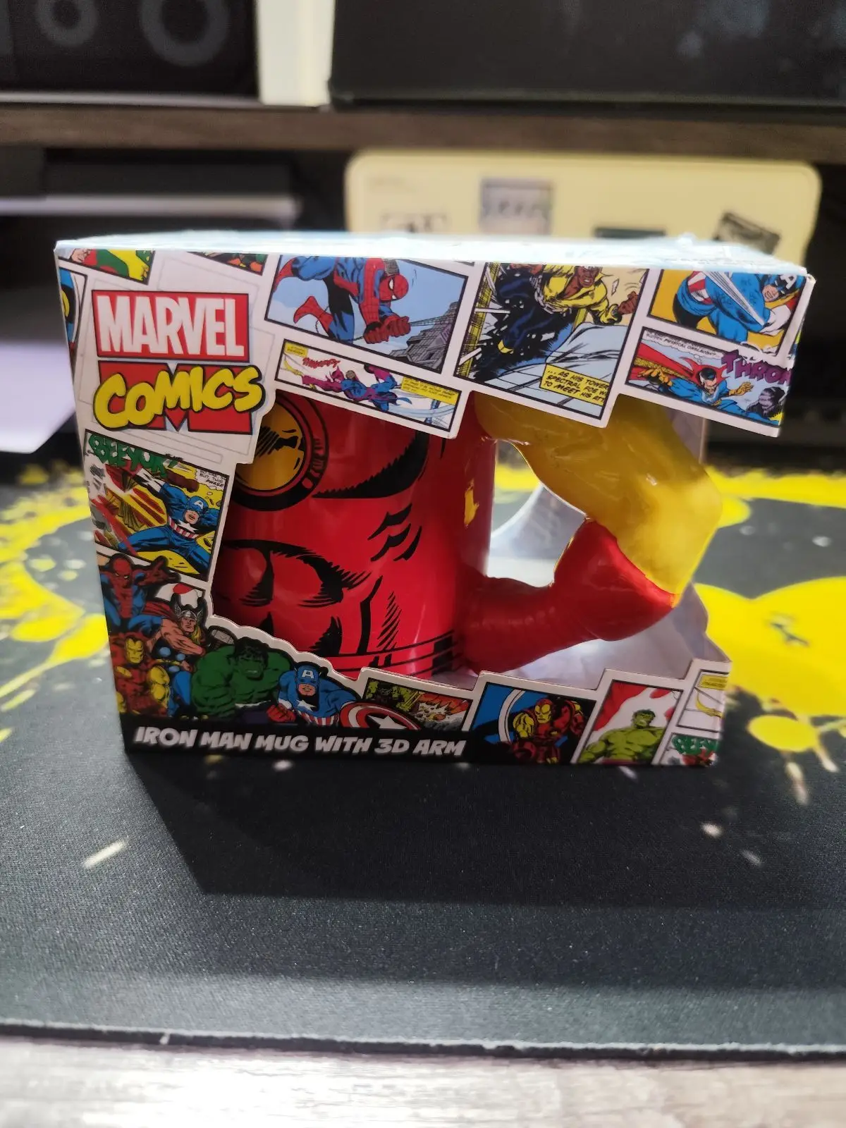 Marvel Comics Iron Man 3D Arm Mug in Box