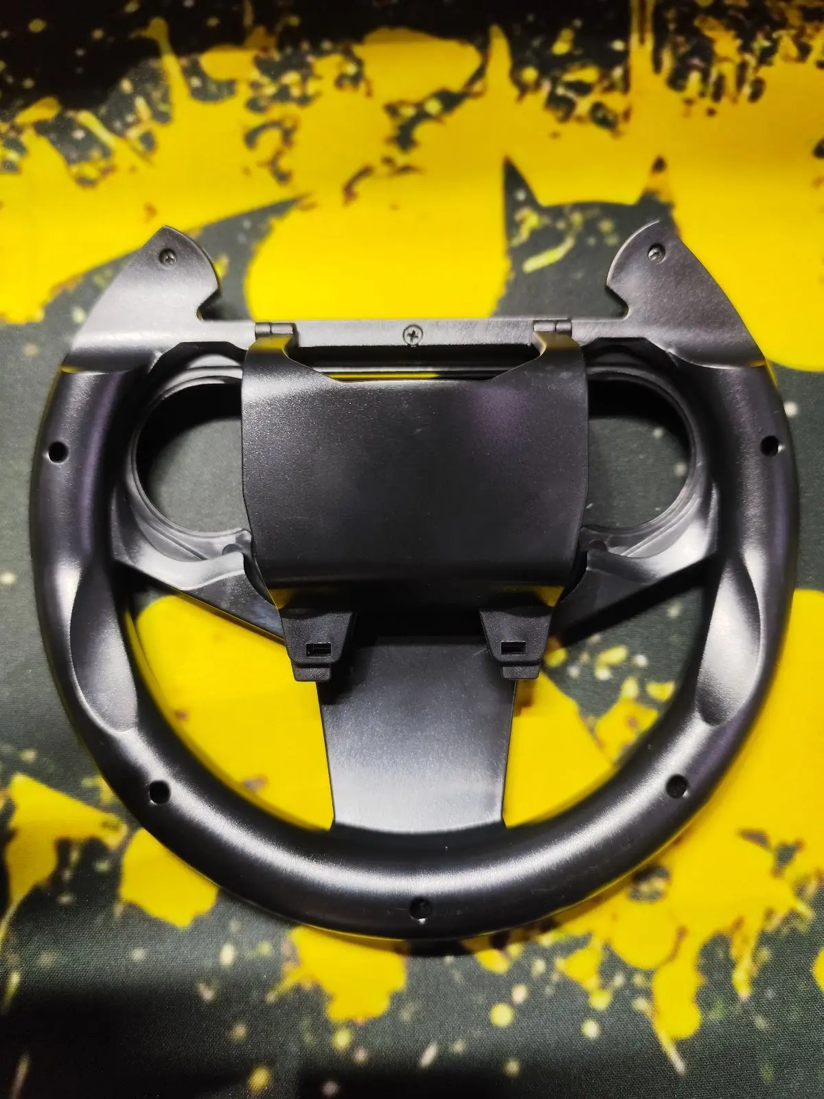Black Gaming Steering Wheel Attachment