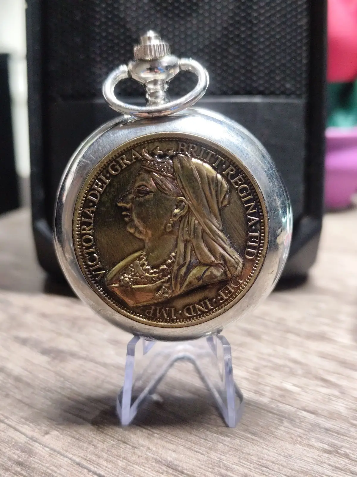 Vintage Queen Victoria Coin Pocket Watch