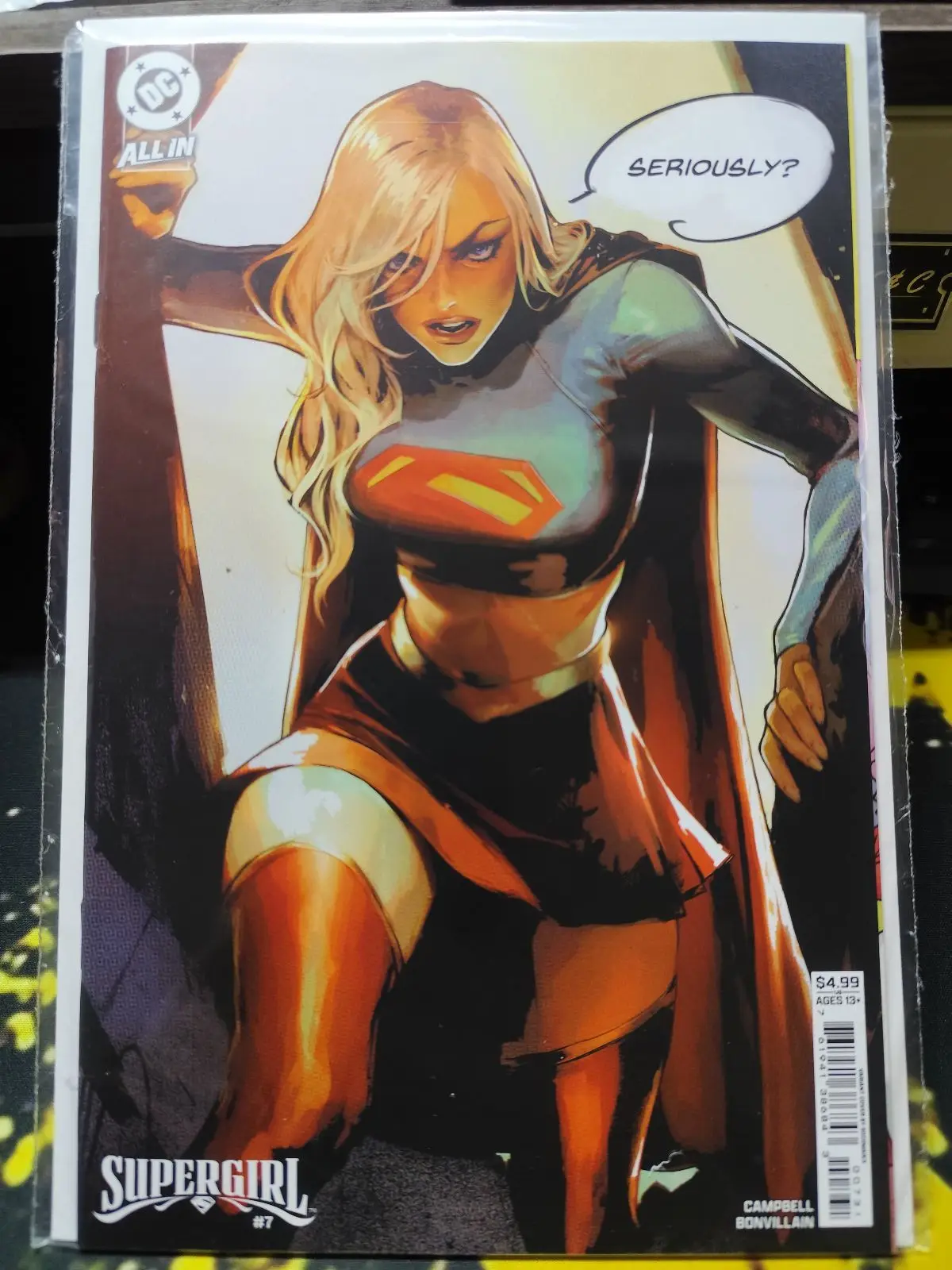 DC Comics Supergirl #7 Campbell Bonvillain Variant Cover Comic Book