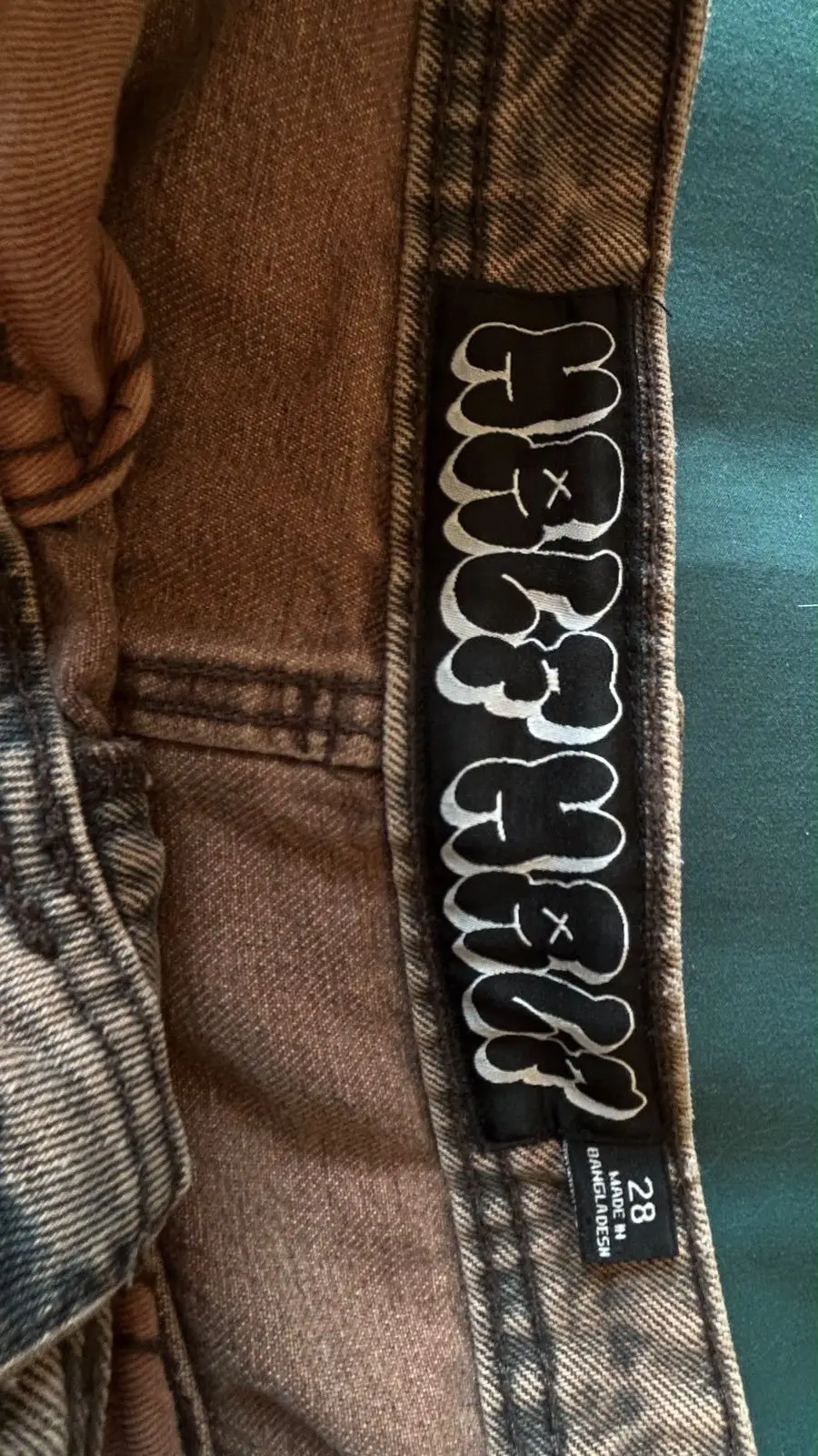 Cotton On Brown Cargo Denim Pants