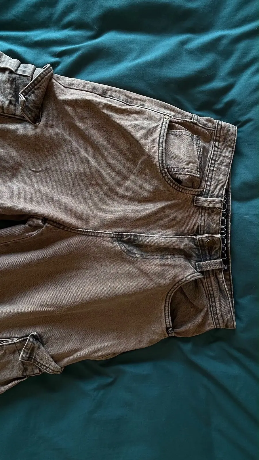Cotton On Brown Cargo Denim Pants