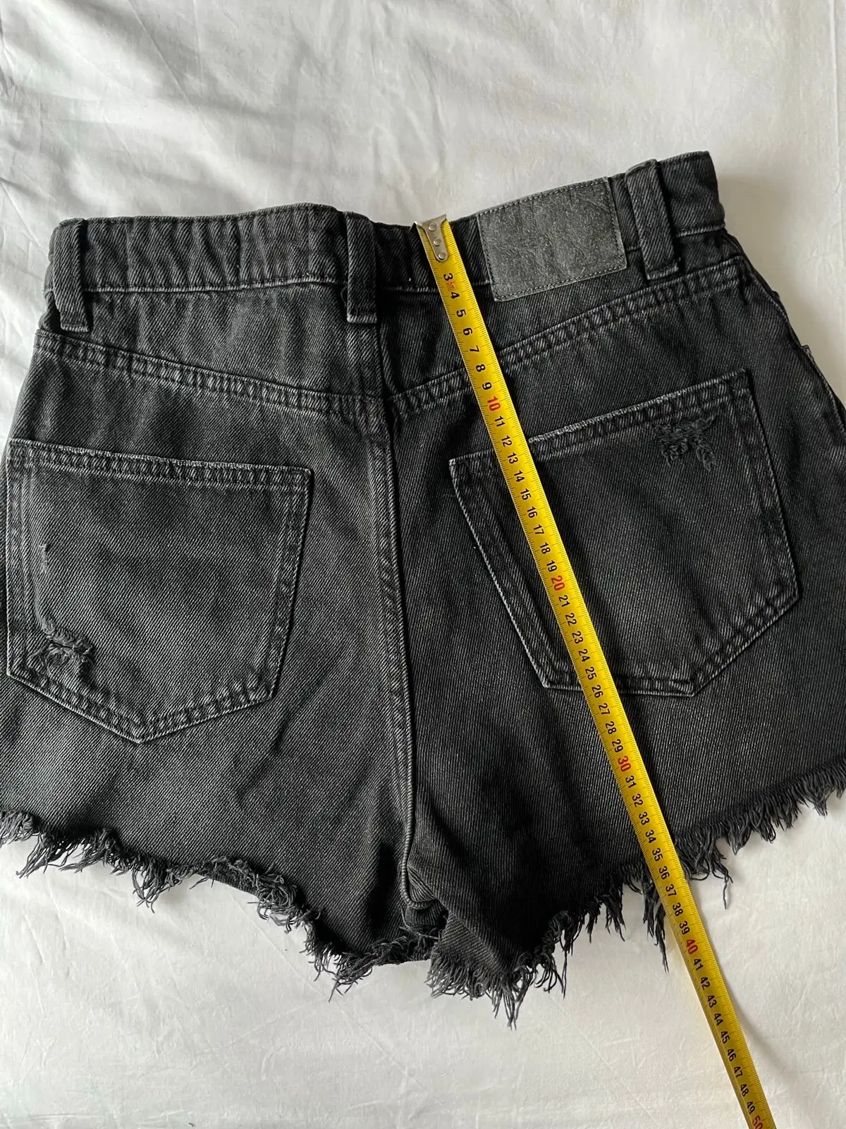 Cotton On Black Distressed Denim Shorts