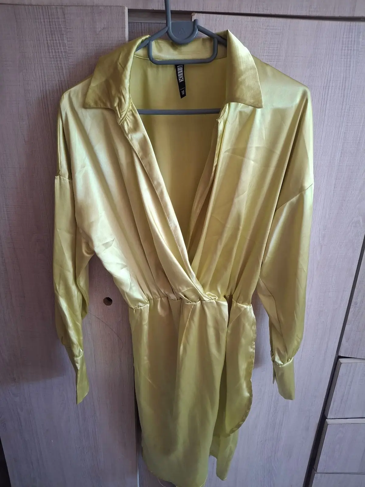 The Fix Light Green Satin Dress Size 10