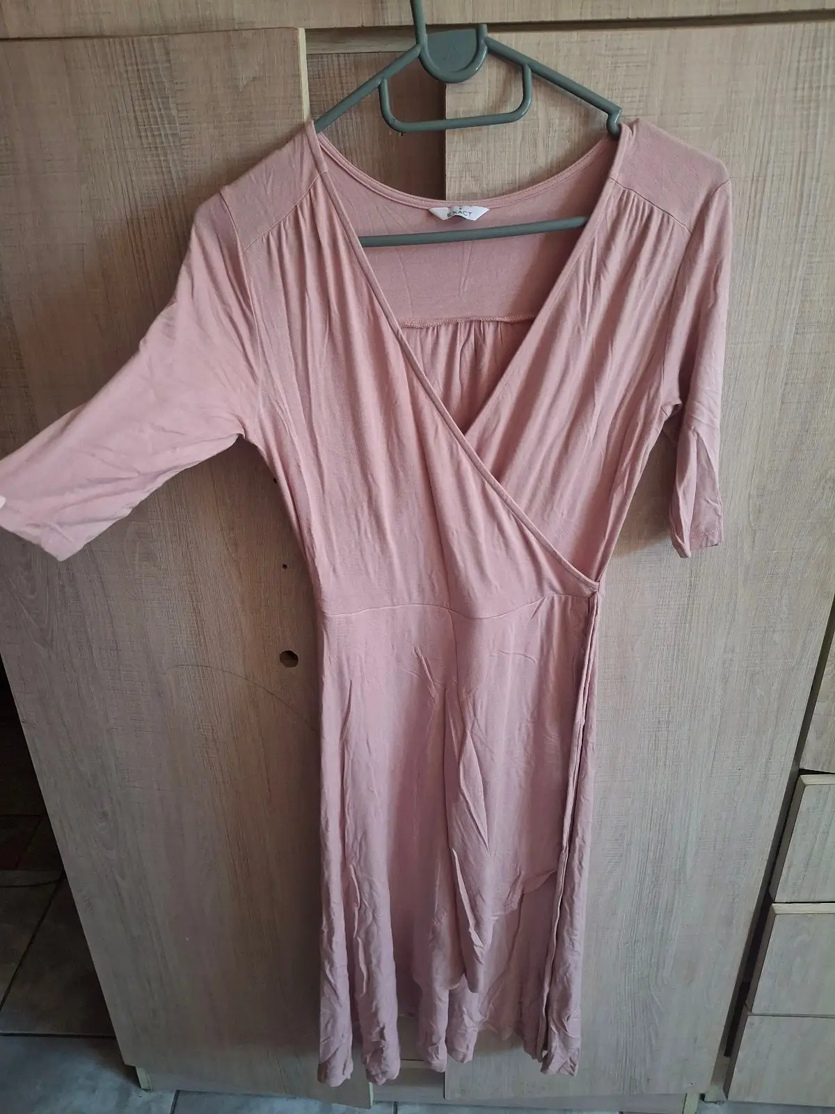 Exact Pink Wrap Dress