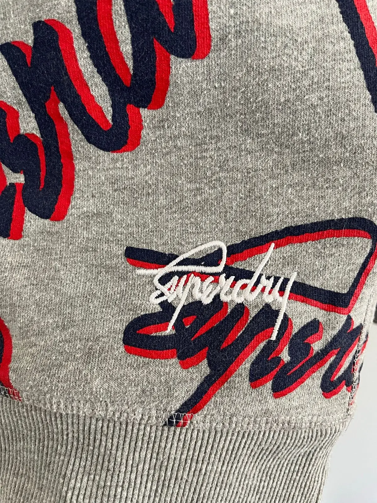 Superdry Vintage Script Crewneck Sweatshirt Grey S
