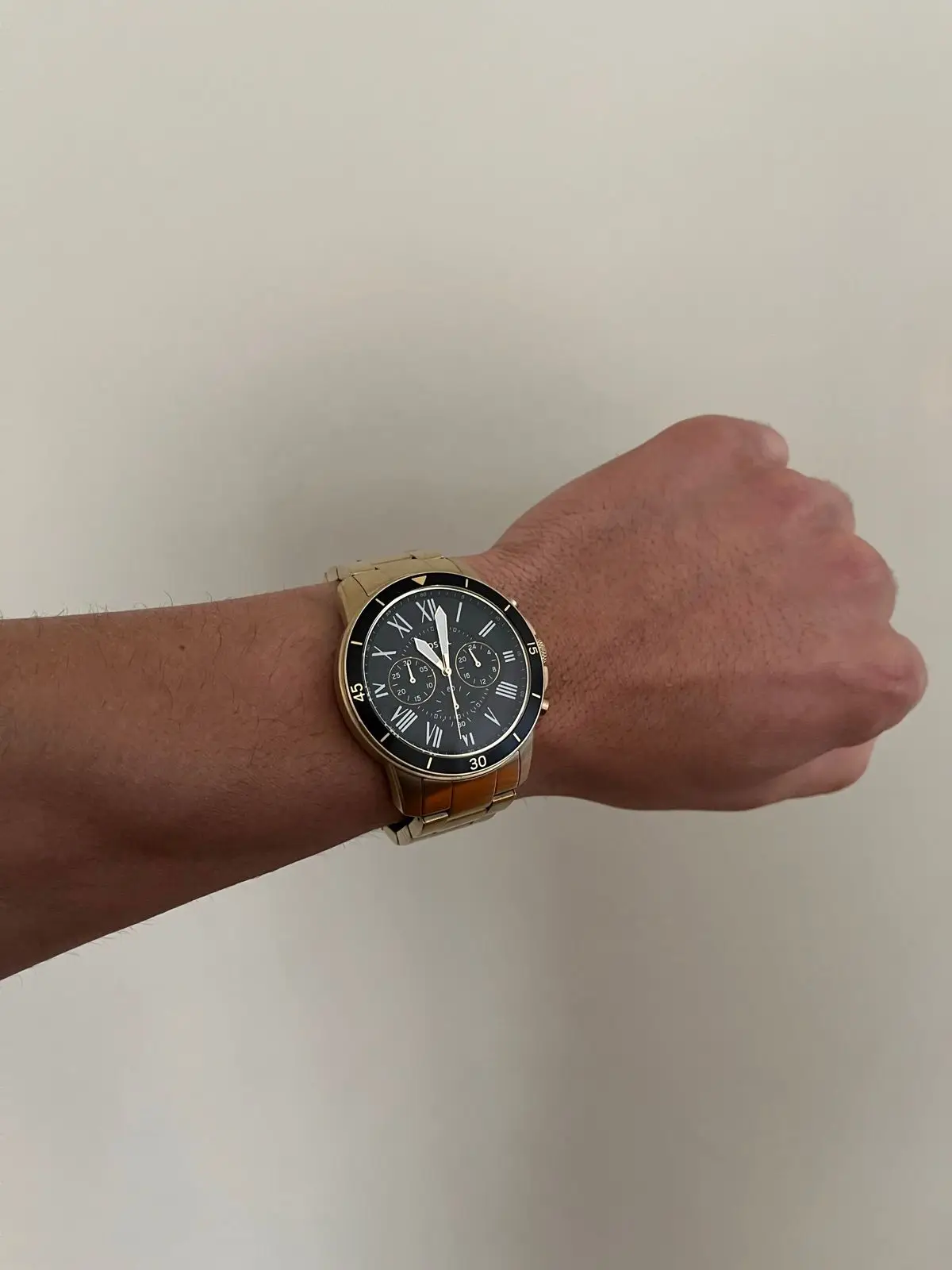 Fossil Gold-Tone Chronograph Watch
