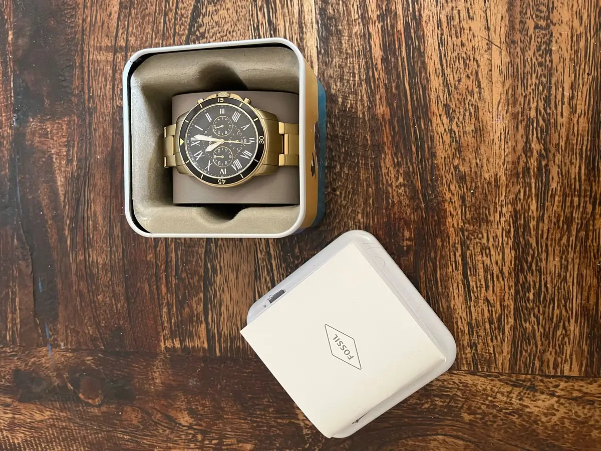 Fossil Gold-Tone Chronograph Watch