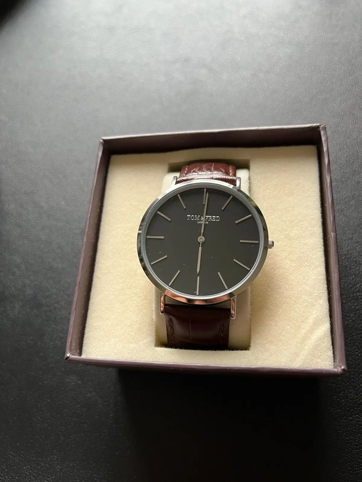 Tom & Fred London Watch Brown Leather Strap