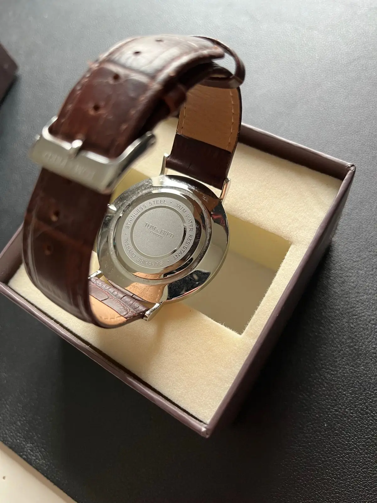 Tom & Fred London Watch Brown Leather Strap