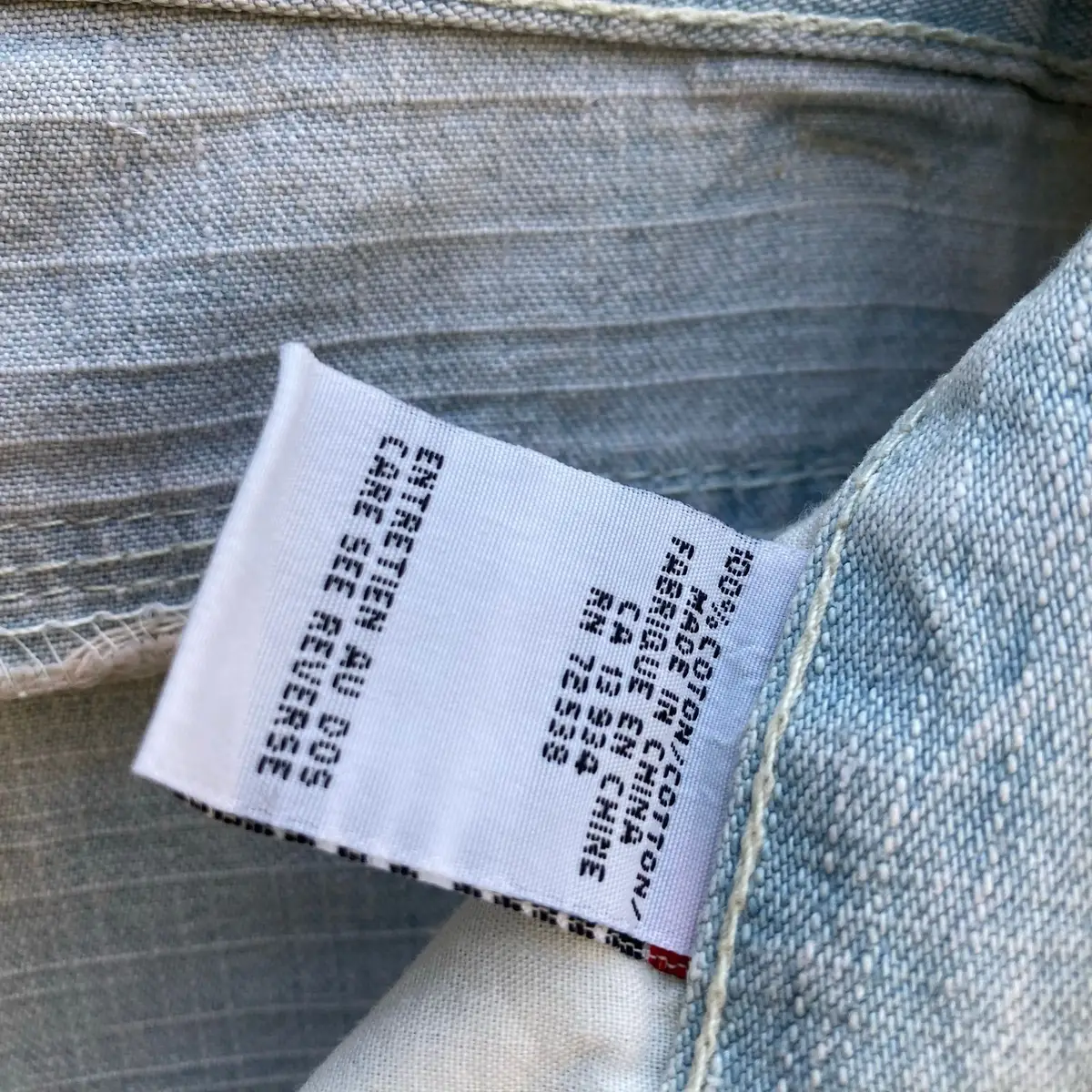 Light Wash Embroidered Denim Shorts