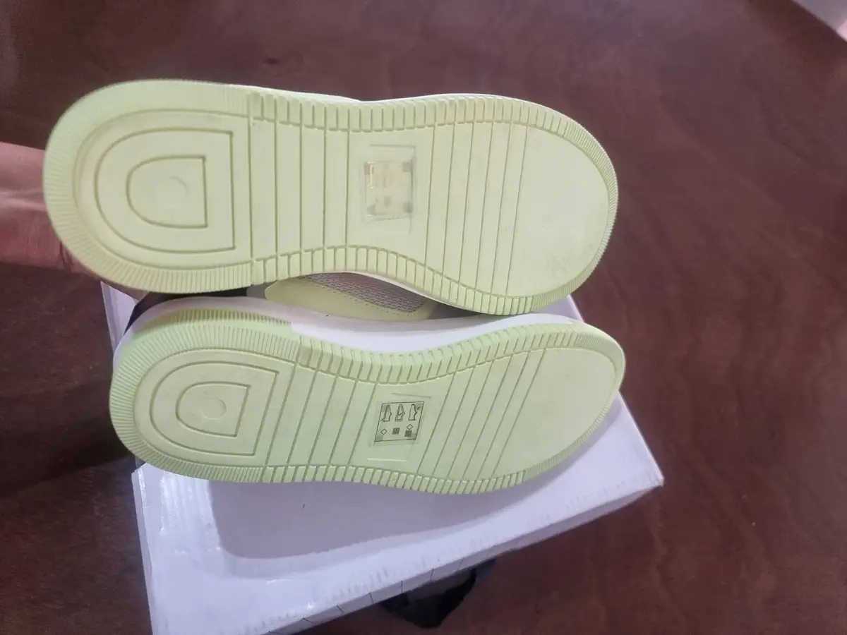 Call It Spring Sneakers Grey Neon Yellow Size 6
