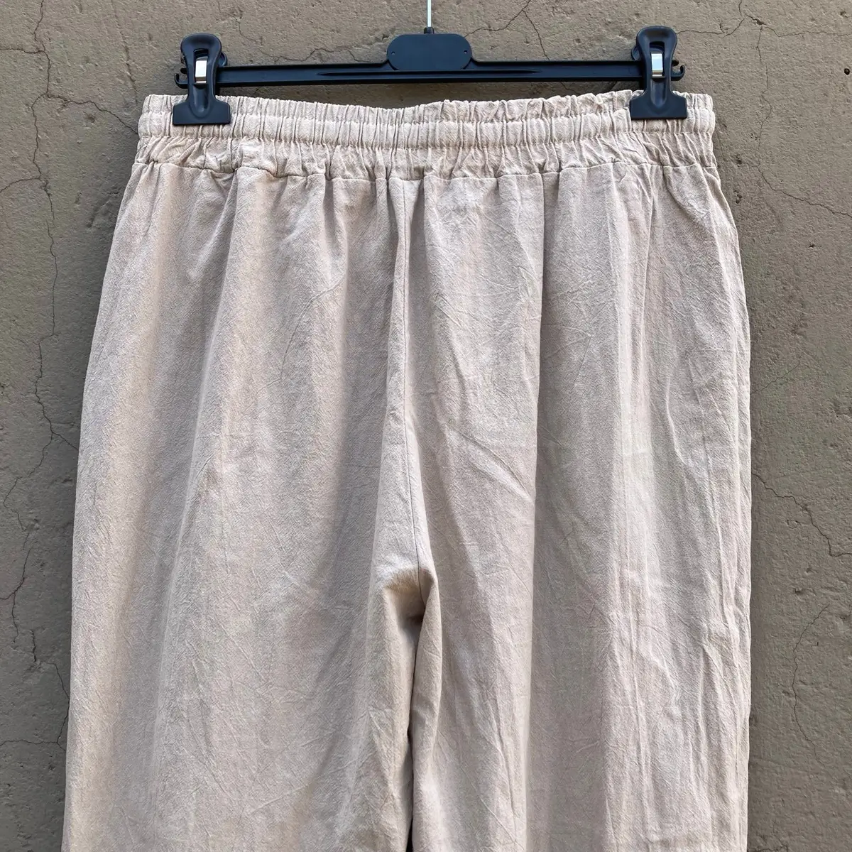 Shein Beige Drawstring Casual Pants