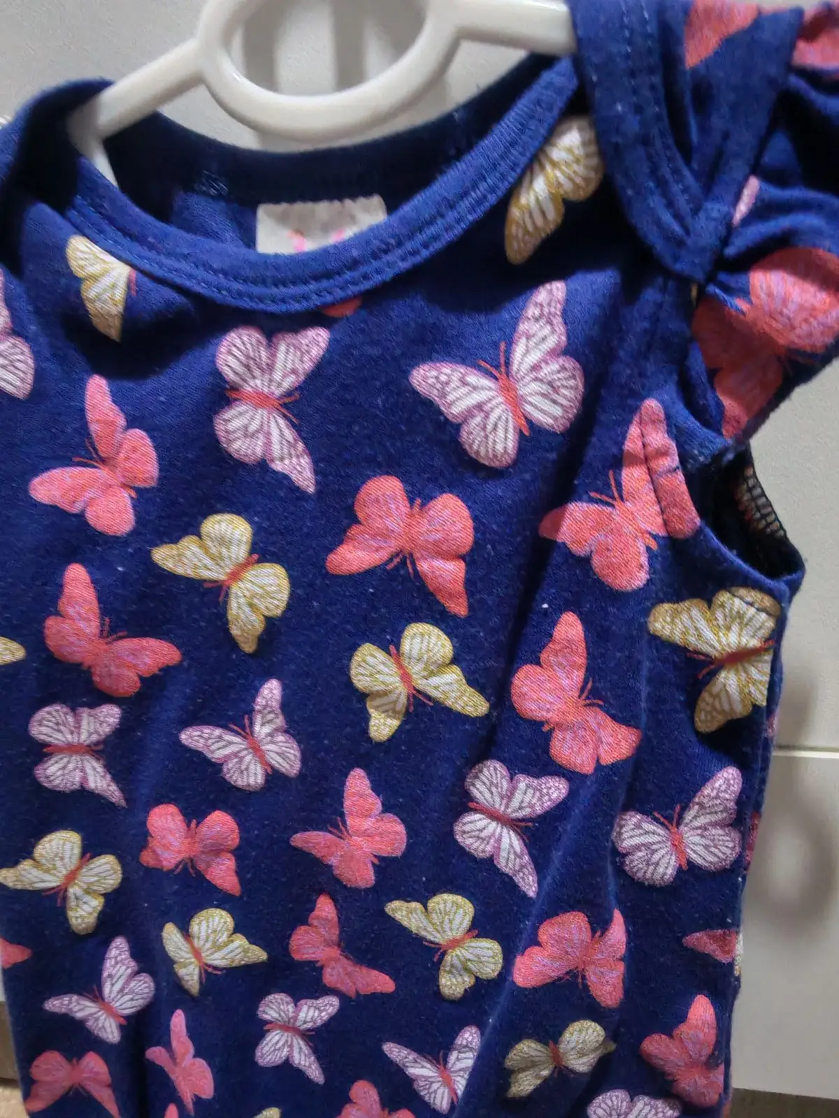 Baby Blue Butterfly Print Romper 3-6 Months