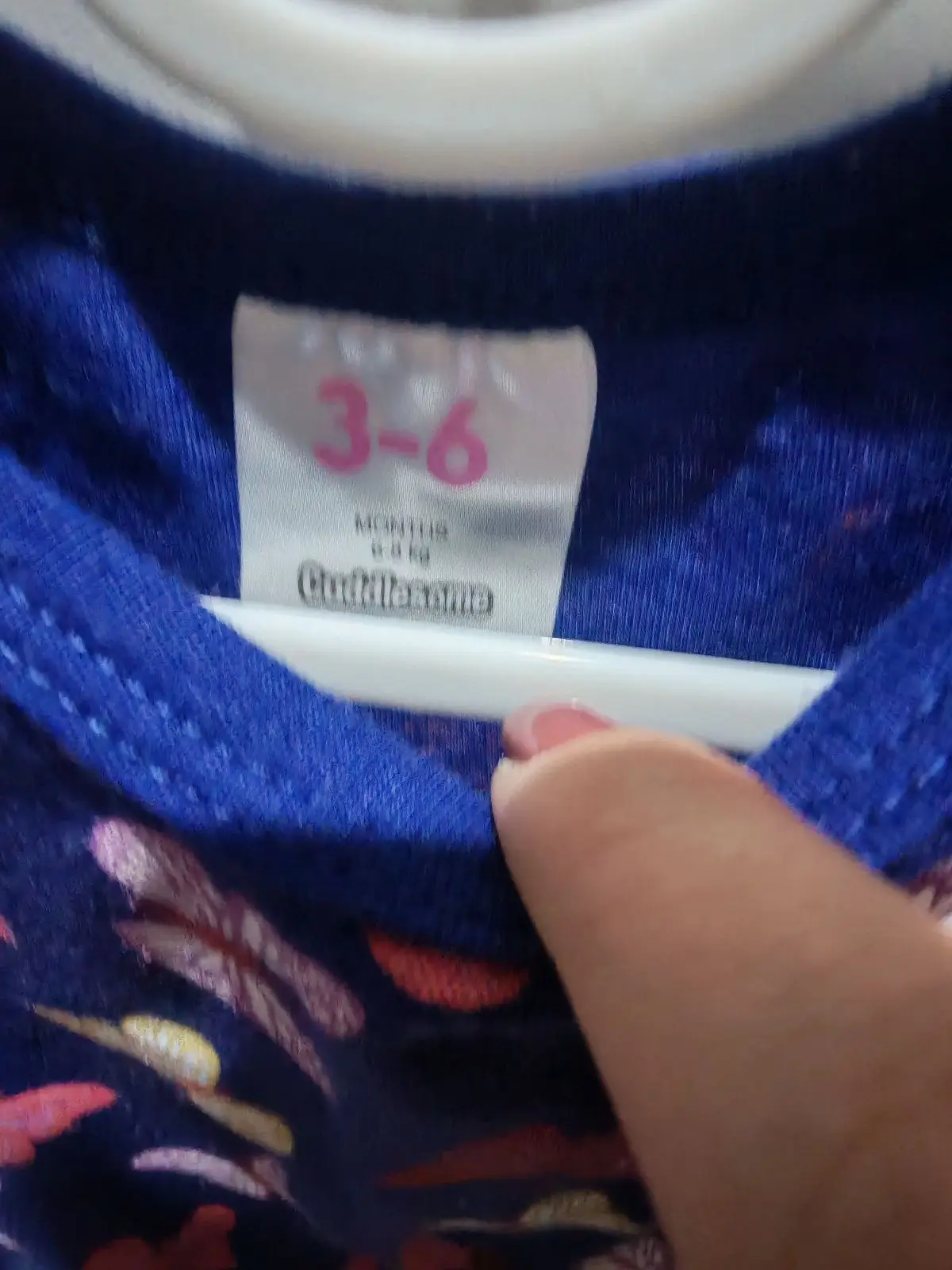 Baby Blue Butterfly Print Romper 3-6 Months