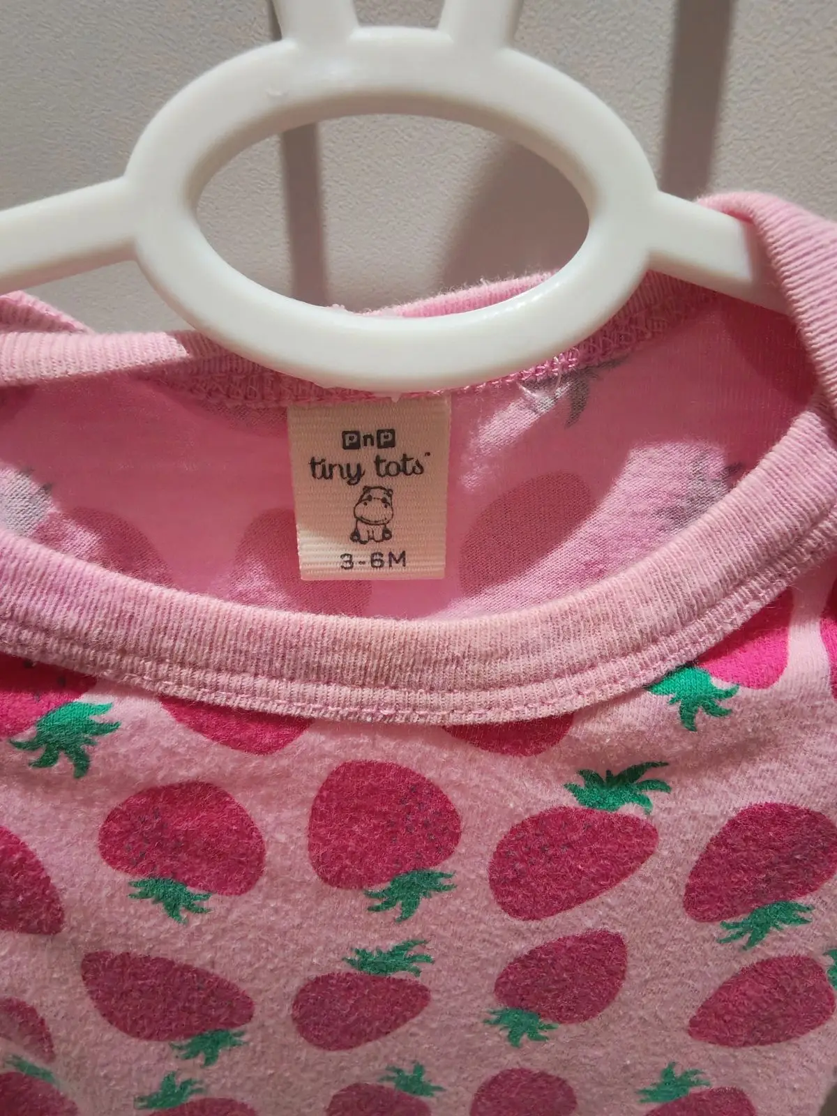 Tiny Tots Strawberry Print Baby Romper