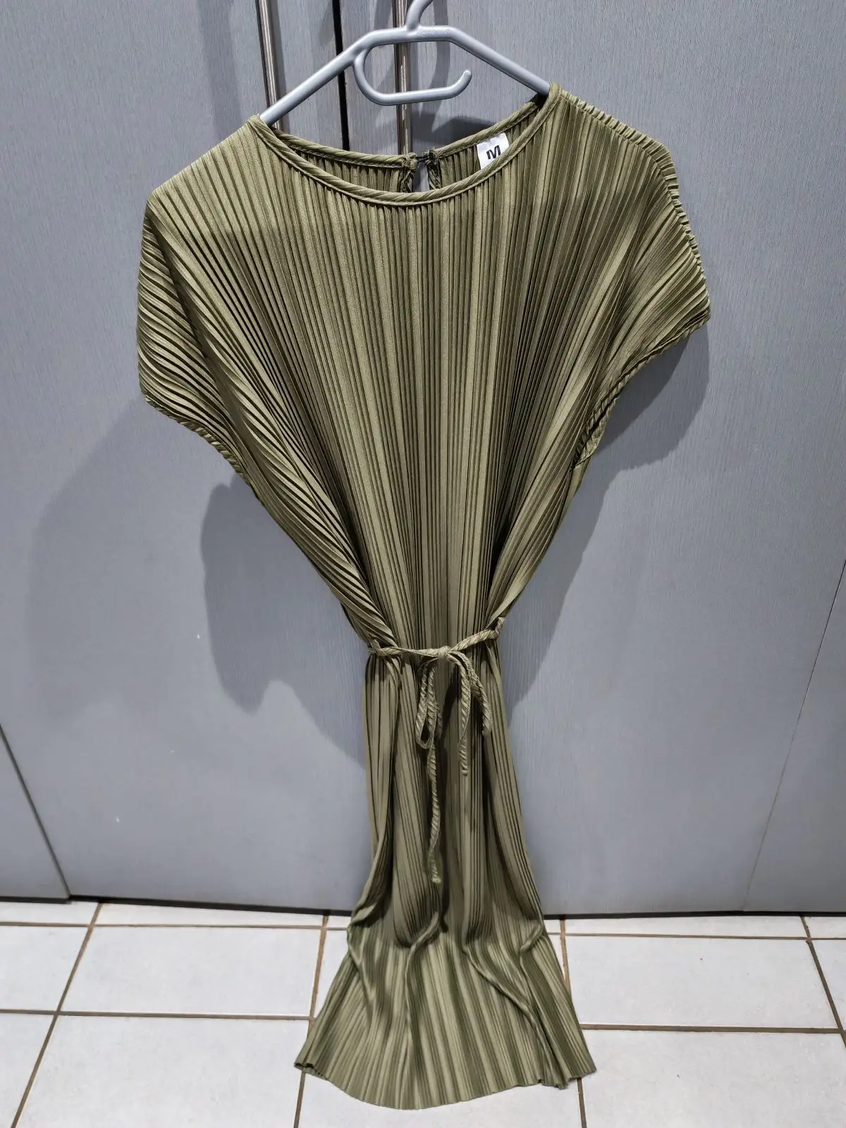 Mr Price Olive Green Pleated Midi Dress
