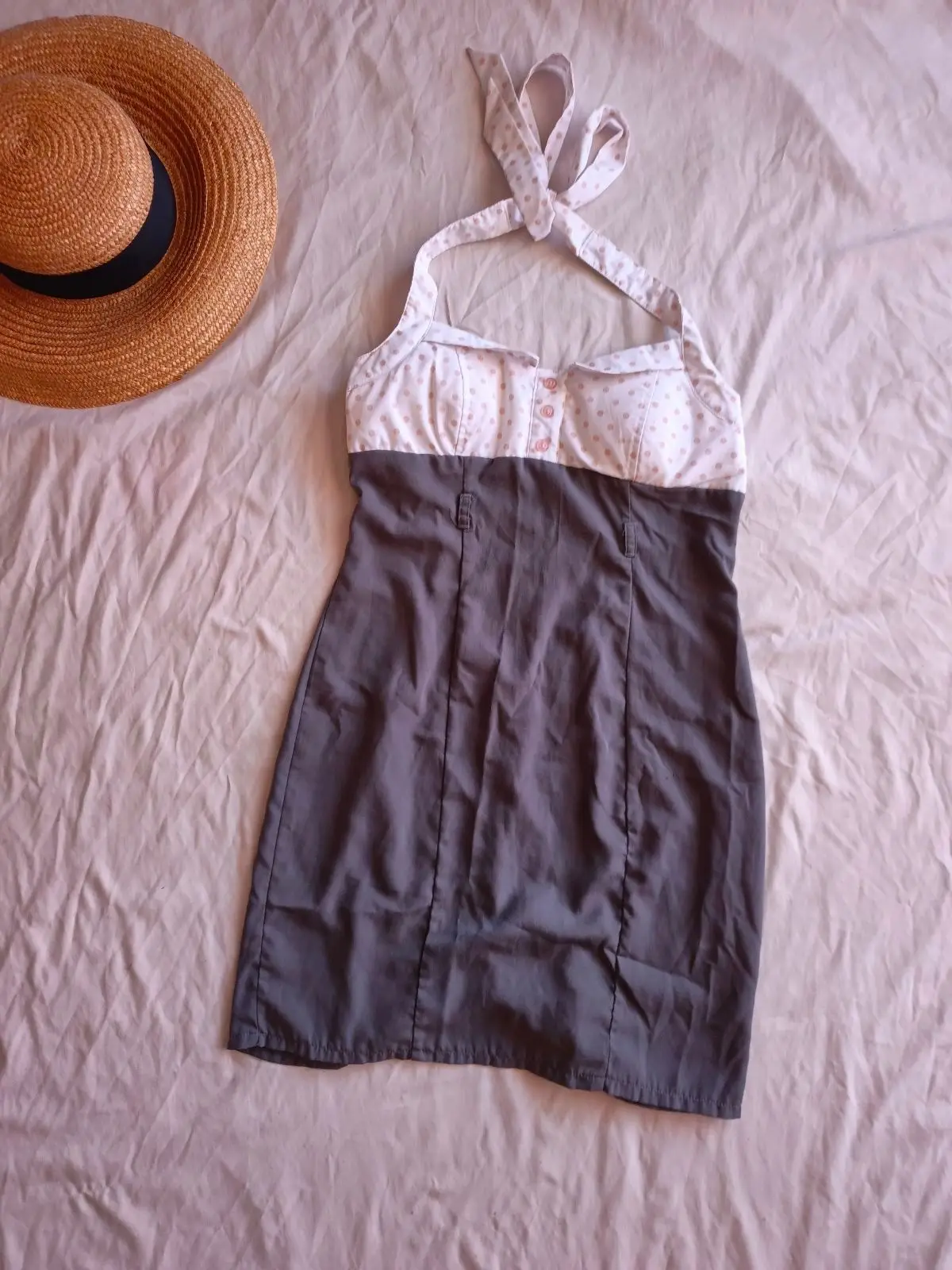 Mr Price Straw Sun Hat with Black Ribbon