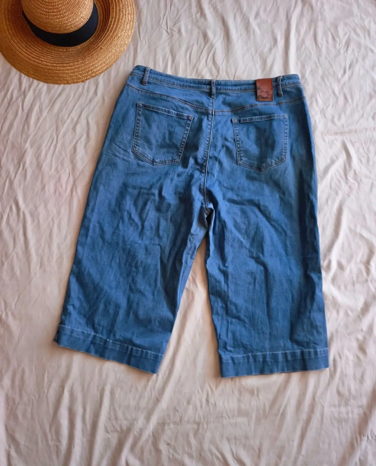 Straw Sun Hat with Black Ribbon