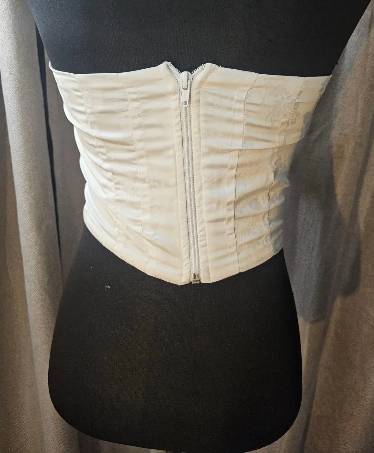 Mr Price White Floral Satin Corset Top