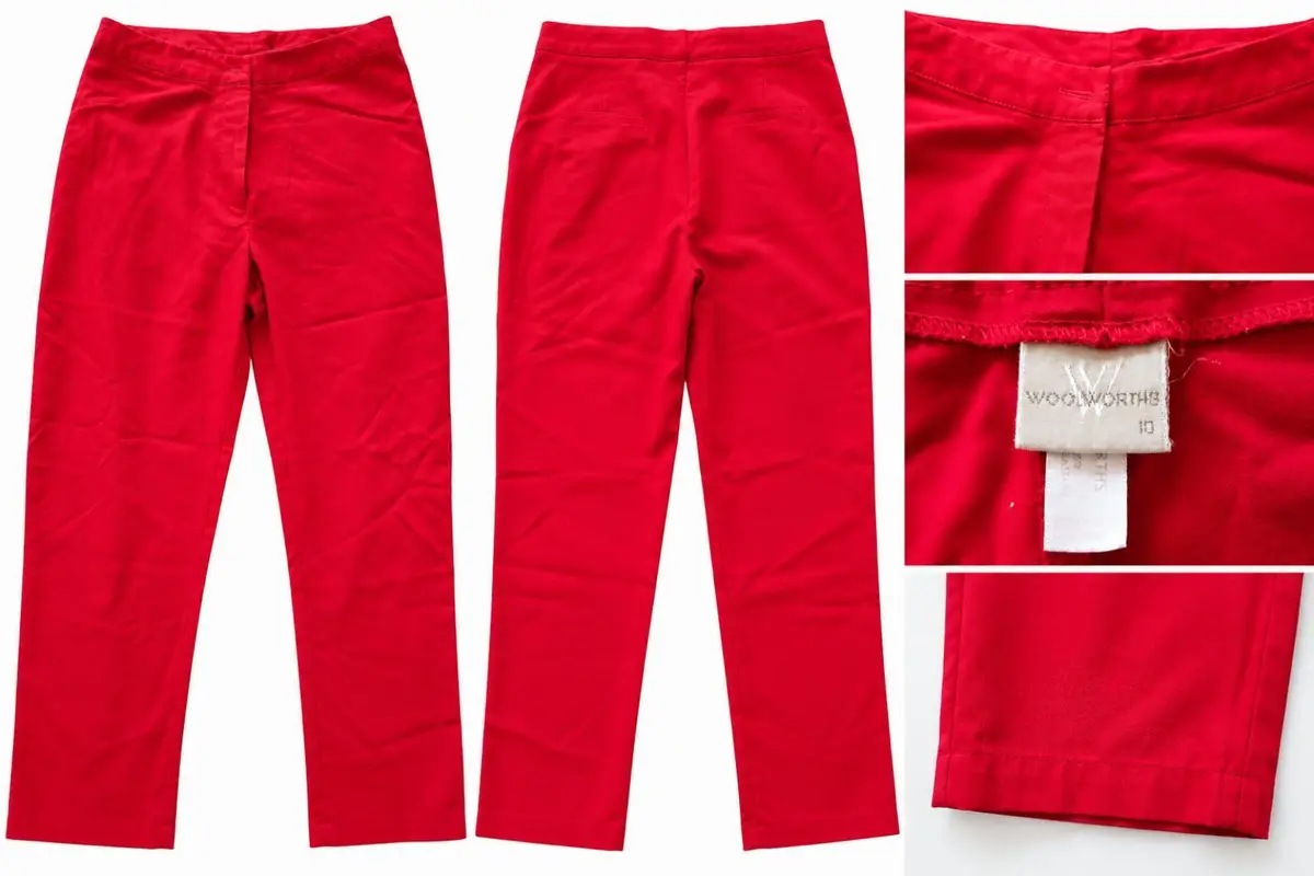 Woolworths Red Trousers Size 10