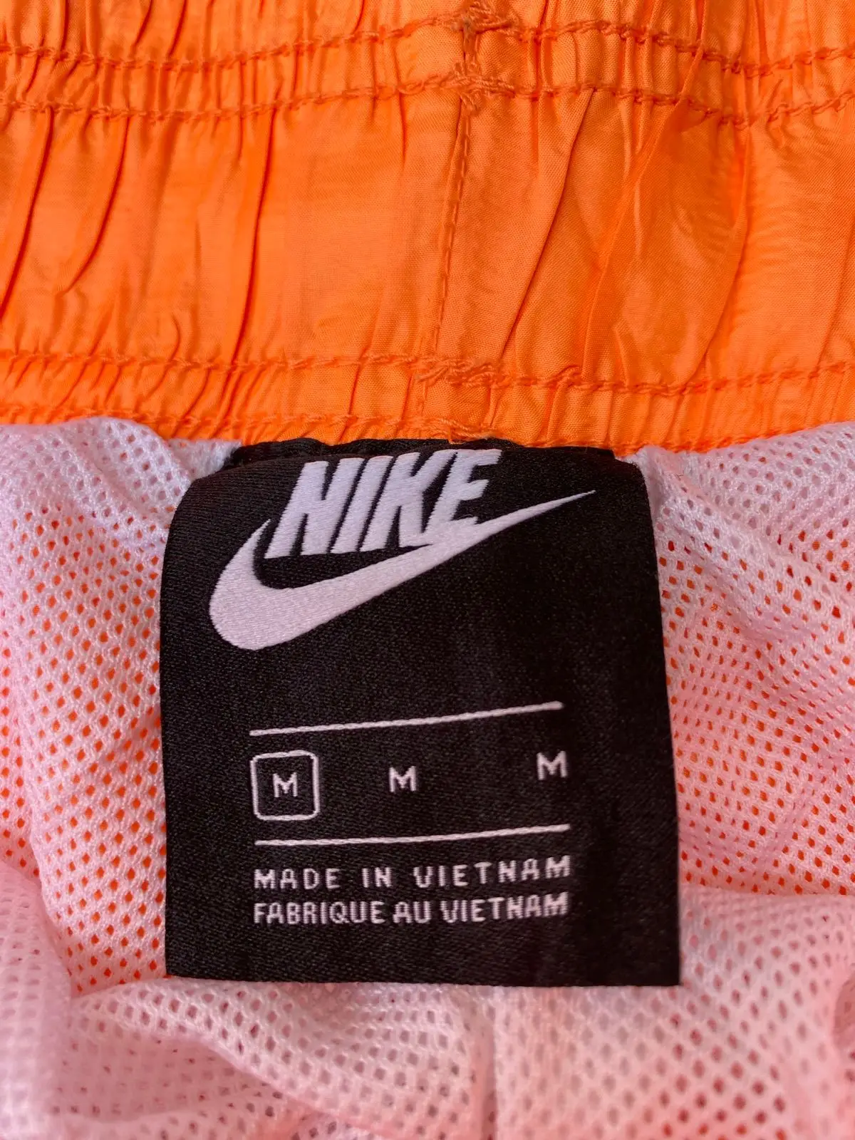Nike Orange Nylon Shorts