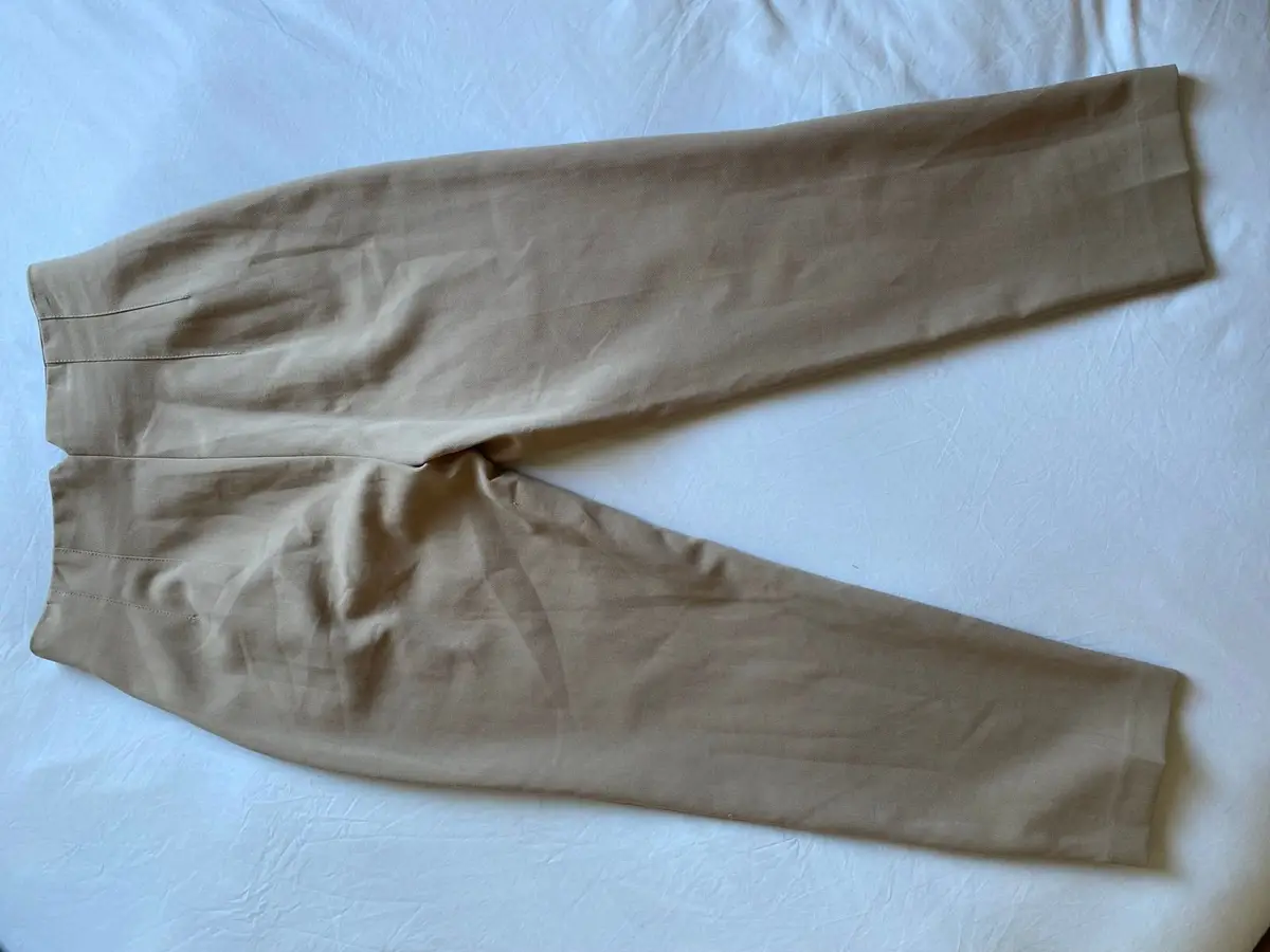 Zara Beige Tailored Trousers Medium