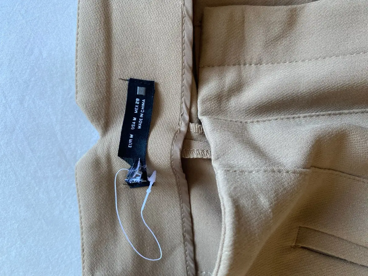 Zara Beige Tailored Trousers Medium