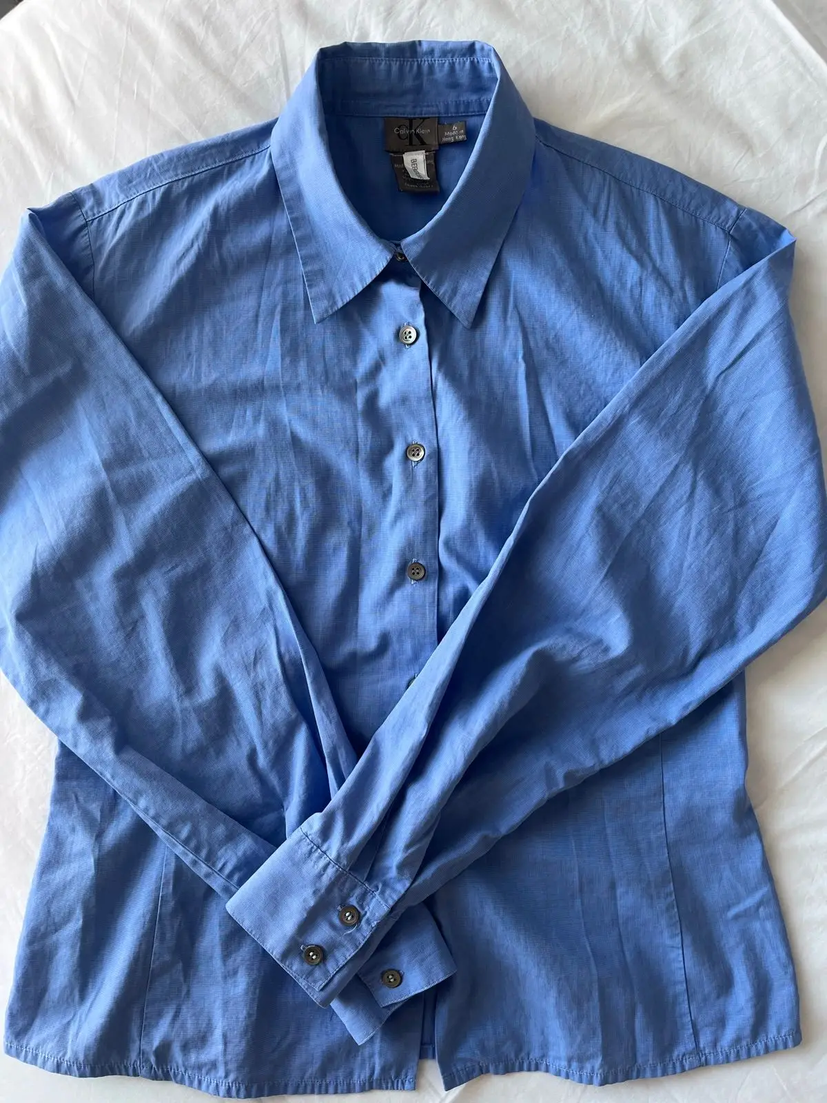 Calvin Klein Blue Button-Down Shirt