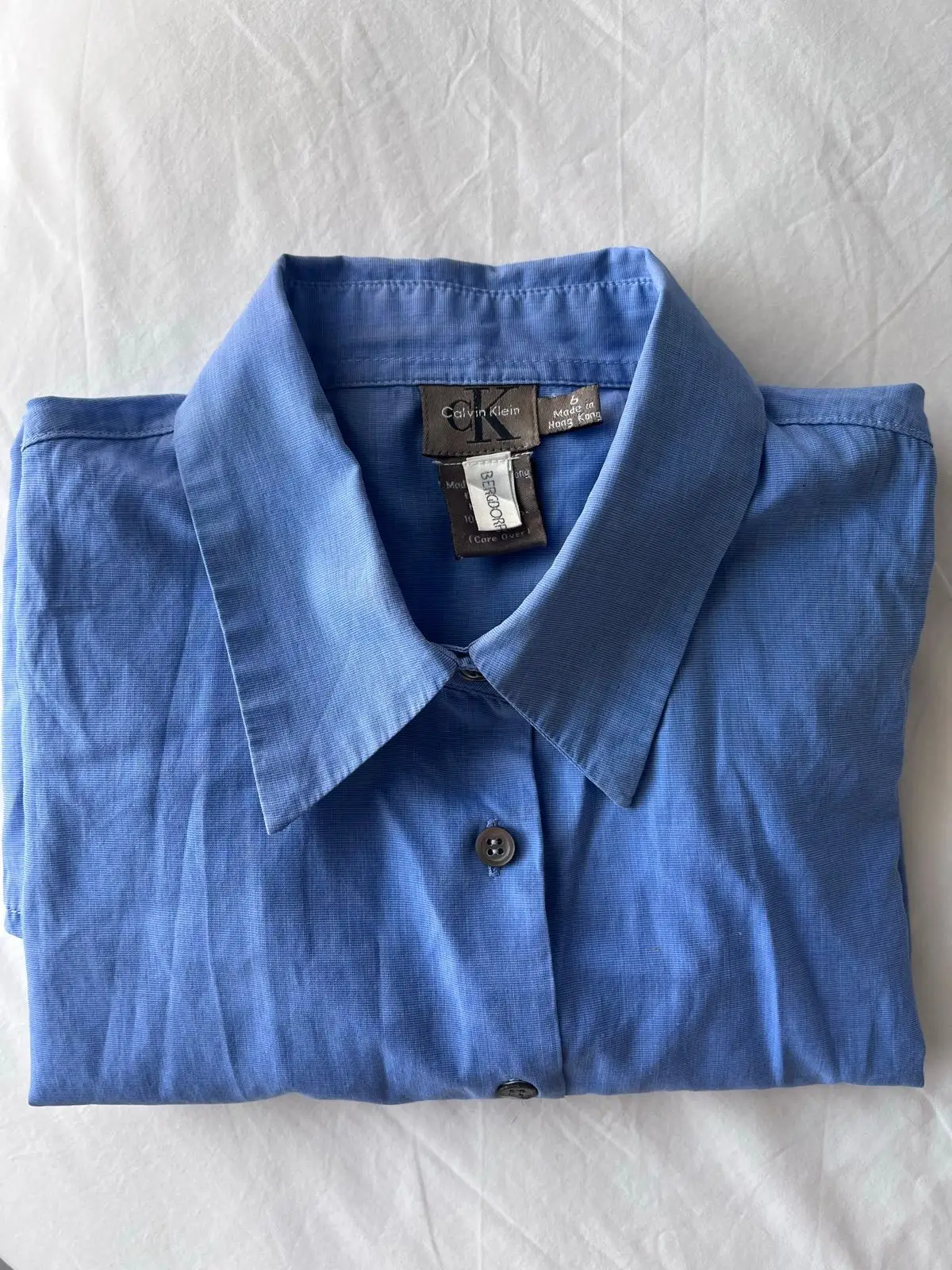 Calvin Klein Blue Button-Down Shirt
