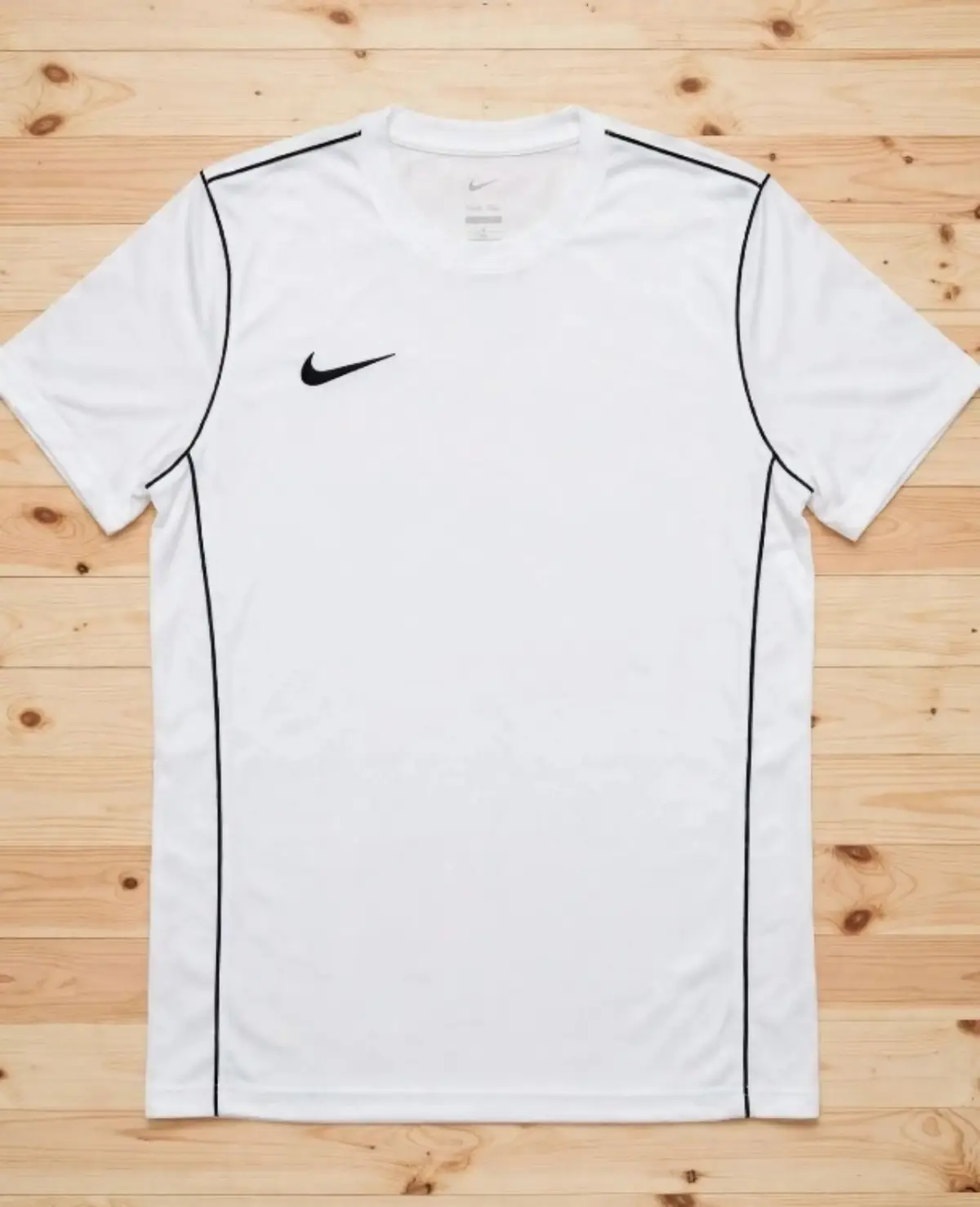 Nike White T-Shirt with Black Piping