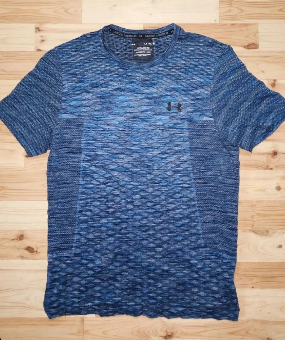 Under Armour Blue Patterned Athletic T-Shirt