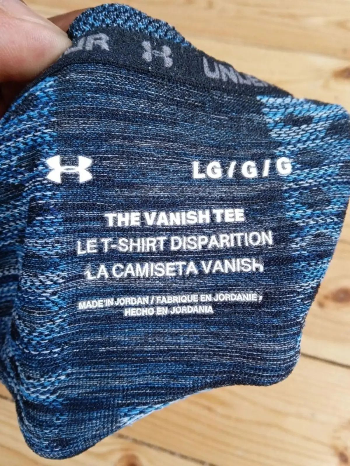 Under Armour Blue Patterned Athletic T-Shirt