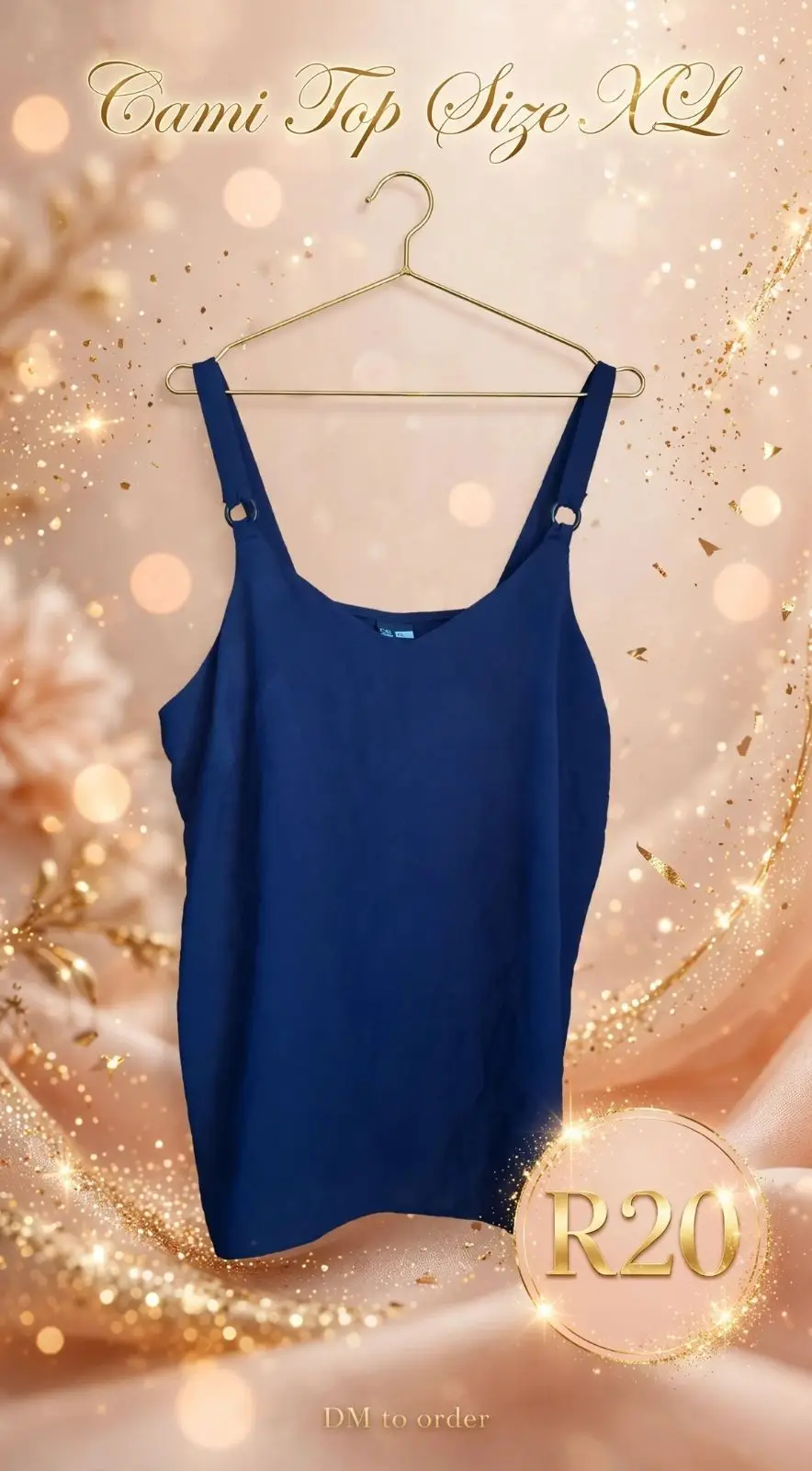 Blue Cami Top Size XL
