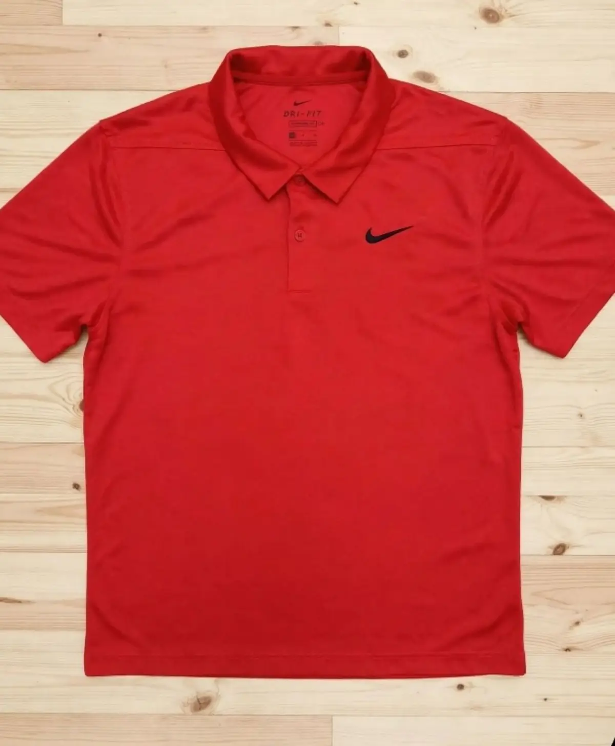 Nike Dri-Fit Red Polo Shirt